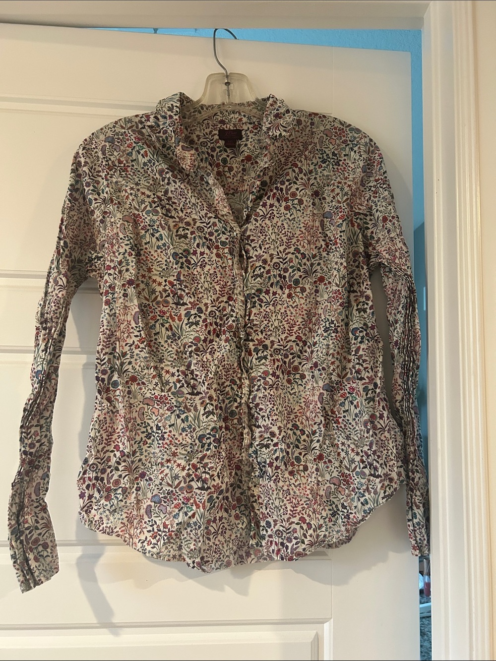 J.Crew Floral Button Down Blouse